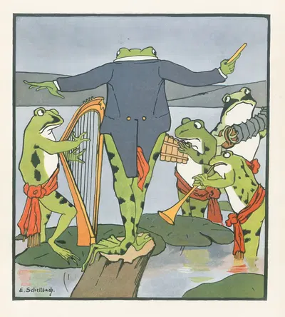 Комические совы Pl.13 by Элизабет Шеллбах, 1909 — digital art print download