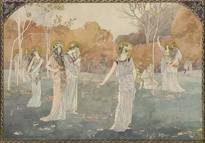 Сад девственниц by Элизабет Сонрель, 1892 — digital art print download