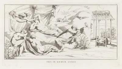 Iris in Domum Somni by Джулио Романо, 1825 — digital art print download