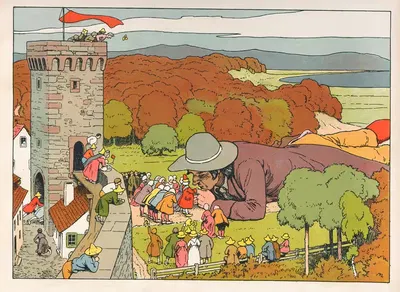 Путешествия Гулливера Pl.4 by Ганс Шрёдер, 1911 — digital art print download
