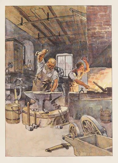 Кузнец by Поль Хей, 1910 — digital art print download