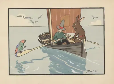 Два веселых моряка Пл.04 by Стюарт Орр, 1905 — digital art print download