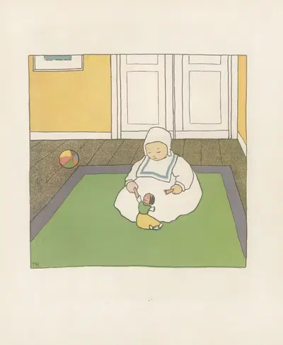 Ручной яблочный сбор Пл.02 by Теодор Херрманн, 1906 — digital art print download