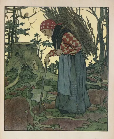 Из леса и пустоши Пл.02 by Вальтер Каспари, 1909 — digital art print download
