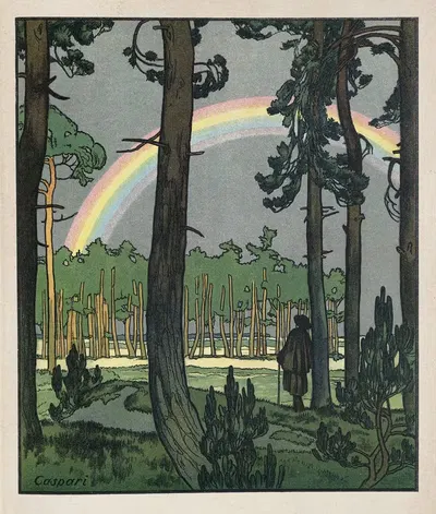 Из леса и вереска Пл.08 by Вальтер Каспари, 1909 — digital art print download