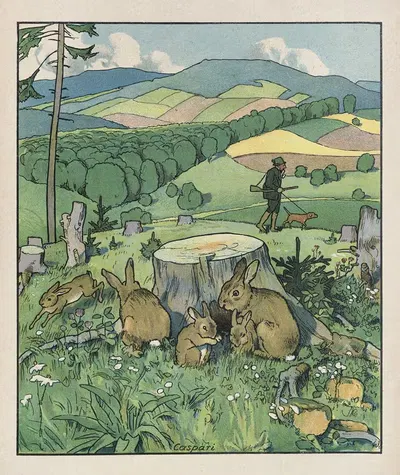Из леса и вереска Пл.11 by Вальтер Каспари, 1909 — digital art print download