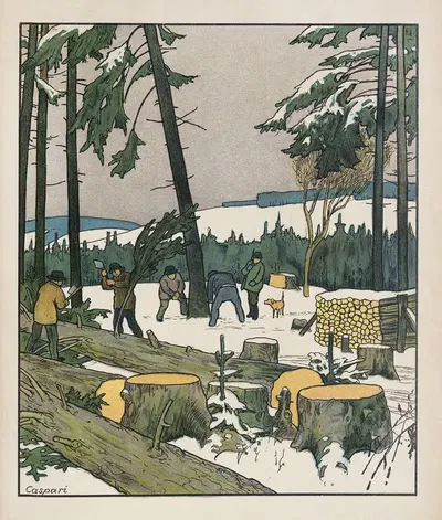 Из леса и вереска Пл.13 by Вальтер Каспари, 1909 — digital art print download