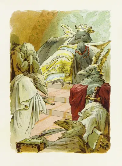 Новая книга сказок Людвига Бехштейна, пл. 5 by Людвиг Бехштейн, 1906 — digital art print download