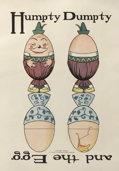 Хамти Дамти и яйцо by М.А. Глен, 1907 — digital art print download