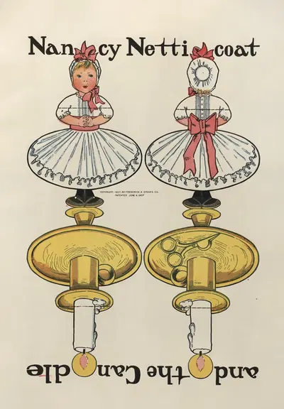 Нэнси Неттикоат и свеча by М.А. Глен, 1907 — digital art print download