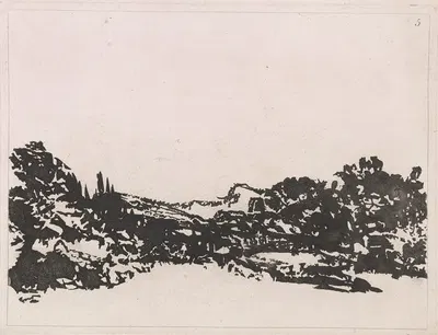 A new method of assisting the invention in drawing original compositions of landscape Pl.05 by Александр Козенс, 1785 —…