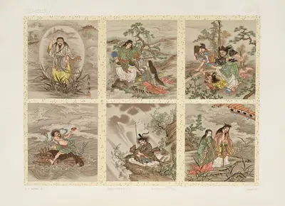 The ornamental arts of Japan Pl.017 by George Ashdown Audsley, 1882 — digital art print download
