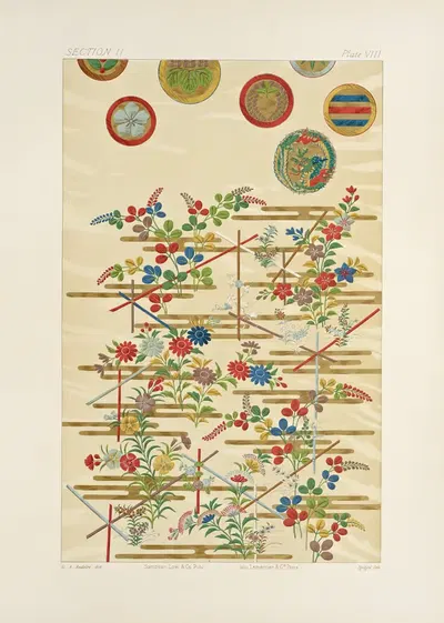 The ornamental arts of Japan Pl.030 by George Ashdown Audsley, 1882 — digital art print download