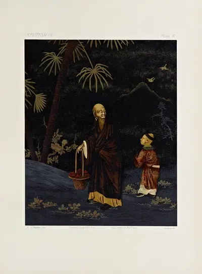 The ornamental arts of Japan Pl.054 by George Ashdown Audsley, 1882 — digital art print download