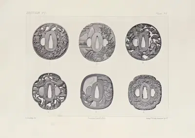 The ornamental arts of Japan Pl.078 by George Ashdown Audsley, 1882 — digital art print download