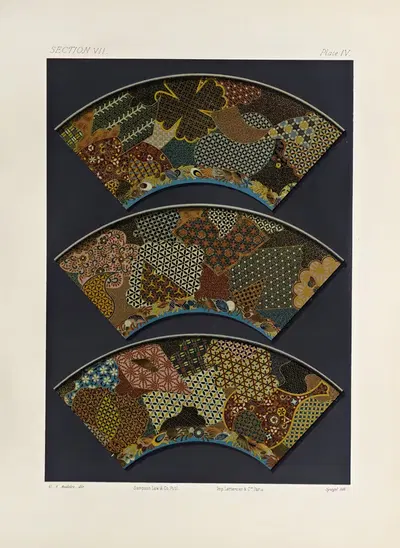The ornamental arts of Japan Pl.087 by George Ashdown Audsley, 1882 — digital art print download