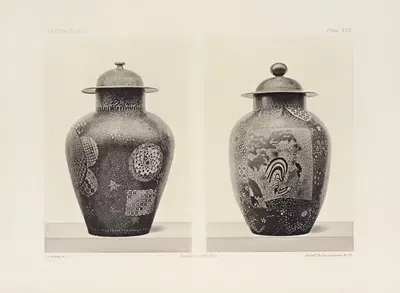 The ornamental arts of Japan Pl.091 by George Ashdown Audsley, 1882 — digital art print download
