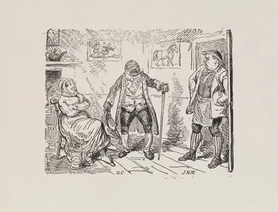 Иллюстрации для Универсального певца, Пл.01 by Джордж Круикшанк, 1825 — digital art print download