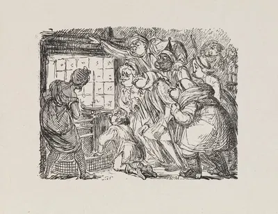 Иллюстрации для Универсального певца Пл.04 by Джордж Круикшанк, 1825 — digital art print download