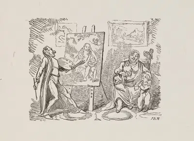 Иллюстрации для Универсального певца Pl.06 by Джордж Круикшанк, 1825 — digital art print download