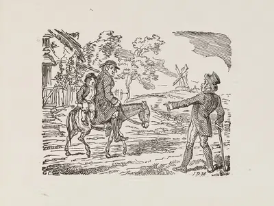 Иллюстрации для Универсального песенника, Пл.09 by Джордж Круикшанк, 1825 — digital art print download