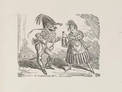 Иллюстрации для Универсального песенника Пл.10 by Джордж Круикшанк, 1825 — digital art print download