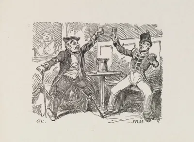 Иллюстрации для Универсального певца Пл.14 by Джордж Круикшанк, 1825 — digital art print download
