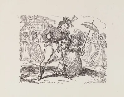 Иллюстрации к Универсальному песеннику Pl.16 by Джордж Круикшанк, 1825 — digital art print download