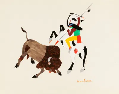 Buffalo Hunter by Julian Martinez — digital art print download