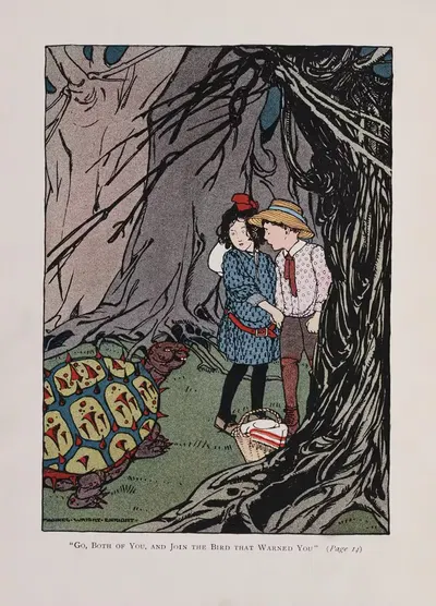 'Go, both of you, and join the bird that warned you' by Maginel Wright Enright, 1907 — digital art print download