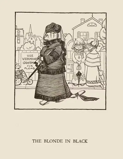 The blonde in black by William Ely Hill, 1926 — digital art print download