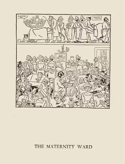 The maternity ward by William Ely Hill, 1926 — digital art print download