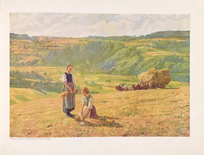 Эжен Бюрнан; десять цветных художественных листов Пл.08 by Южен Бюрнан, 1904 — digital art print download