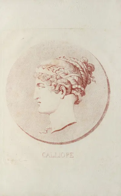 Calliope by Johannes Wiedewelt, 1776 — digital art print download