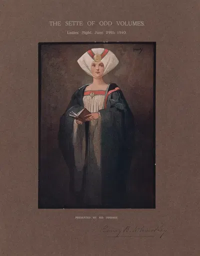 The Sette of Odd Volumes. Ladies' Night. June 29th 1910 by John Hassall — digital art print download