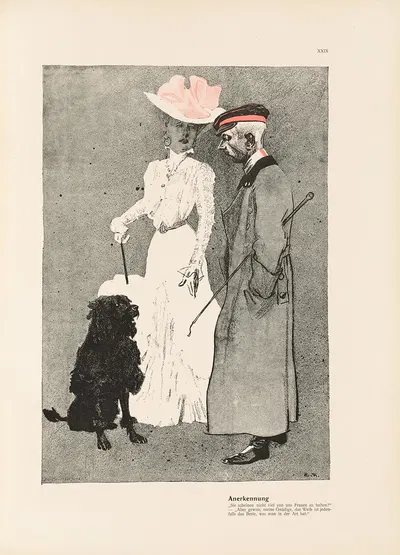 Anerkennung by Eduard Thöny, 1901 — digital art print download