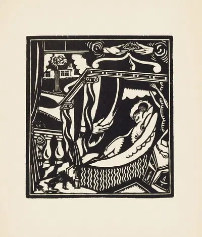 Спящая, пл. 2 by Анри Ван Стратен, 1921 — digital art print download