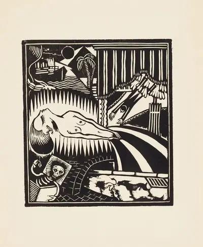 Спящая, пл. 5 by Анри Ван Стратен, 1921 — digital art print download