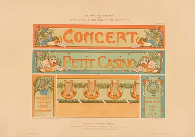 Concert et petit Casino by Henry Guédy, 1905 — digital art print download