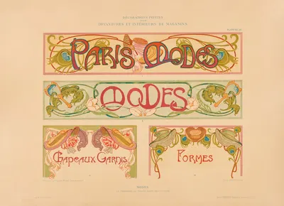 Modes by Henry Guédy, 1905 — digital art print download