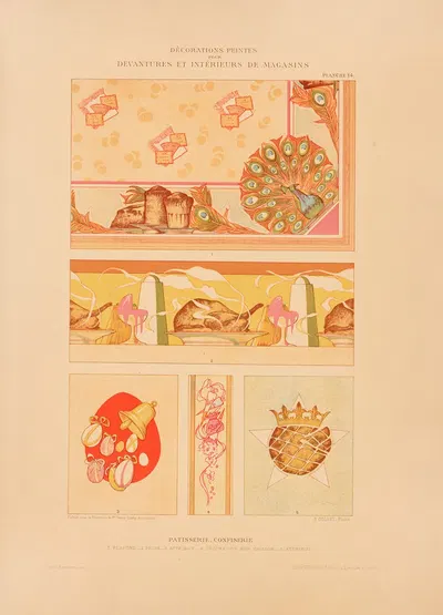 Pàtisserie-Confiserie. by Henry Guédy, 1905 — digital art print download