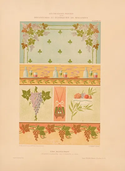 Vins, Restaurant by Henry Guédy, 1905 — digital art print download