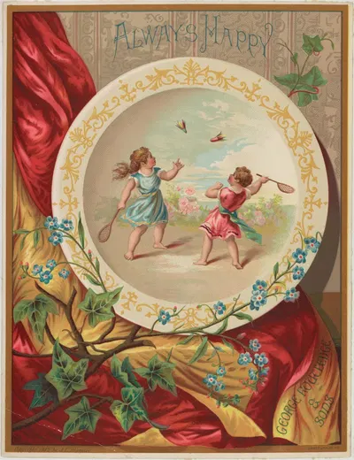 Всегда счастлива by Джозеф Л. Бламиер, 1882 — digital art print download
