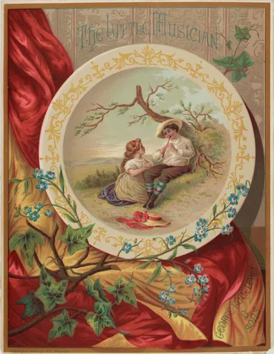 Маленький музыкант by Джозеф Л. Бламиер, 1882 — digital art print download