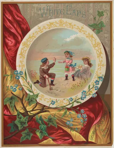 Белые гребни by Джозеф Л. Бламиер, 1882 — digital art print download