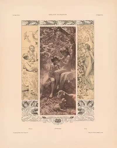 Allegorien, neue Folge Pl.057 by Martin Gerlach, 1900 — digital art print download