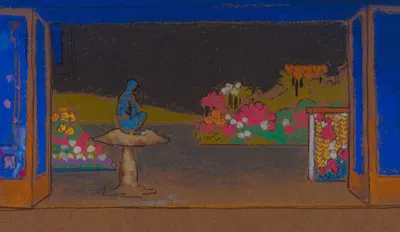 Сад цветов by Уильям Пенхэллоу Хендерсон, 1915 — digital art print download