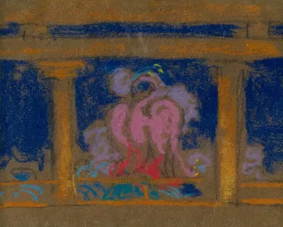 Эскиз сцены из Дочери Неба, Санта-Фе 2 by Уильям Пенхэллоу Хендерсон, 1915 — digital art print download