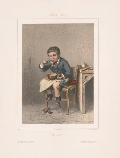 La soupe by Edmé Jean Pigal, 1852 — digital art print download