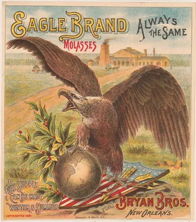Eagle brand molasses. Bryan Bros. New Orleans by Koeckert & Walle, 1891 — digital art print download